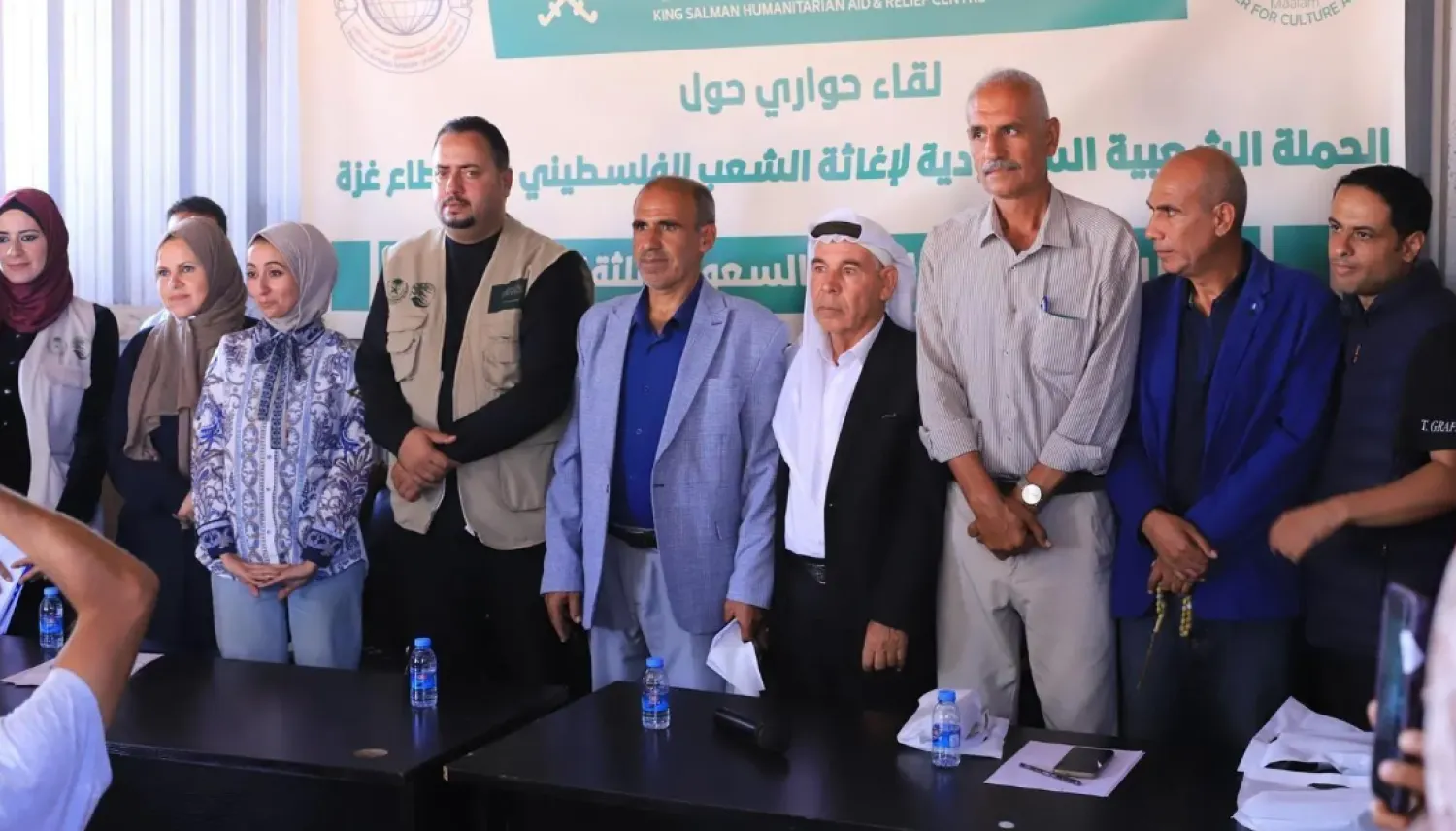 The meeting was organized by the Palestinian Journalists Syndicate in cooperation with the Saudi Center for Culture and Heritage, the implementing partner of the King Salman Humanitarian Aid and Relief Center - SPA