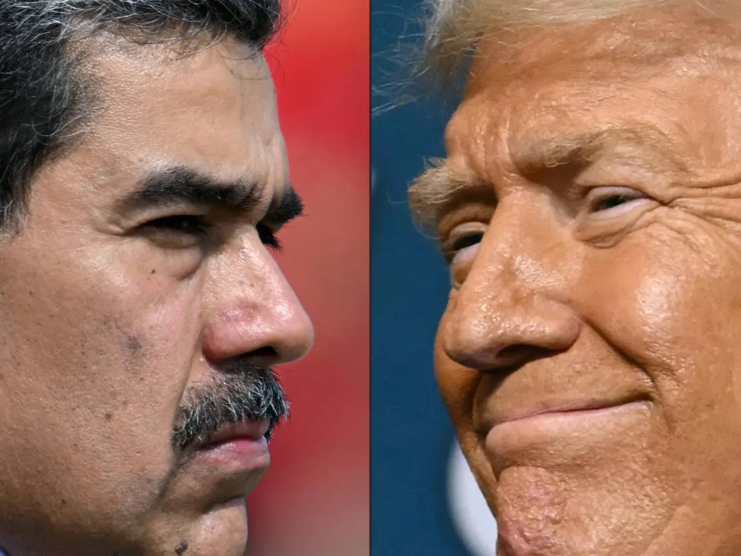 Venezuela Devlet Başkanı Nicolas Maduro ve ABD Başkanı Donald Trump (AFP)