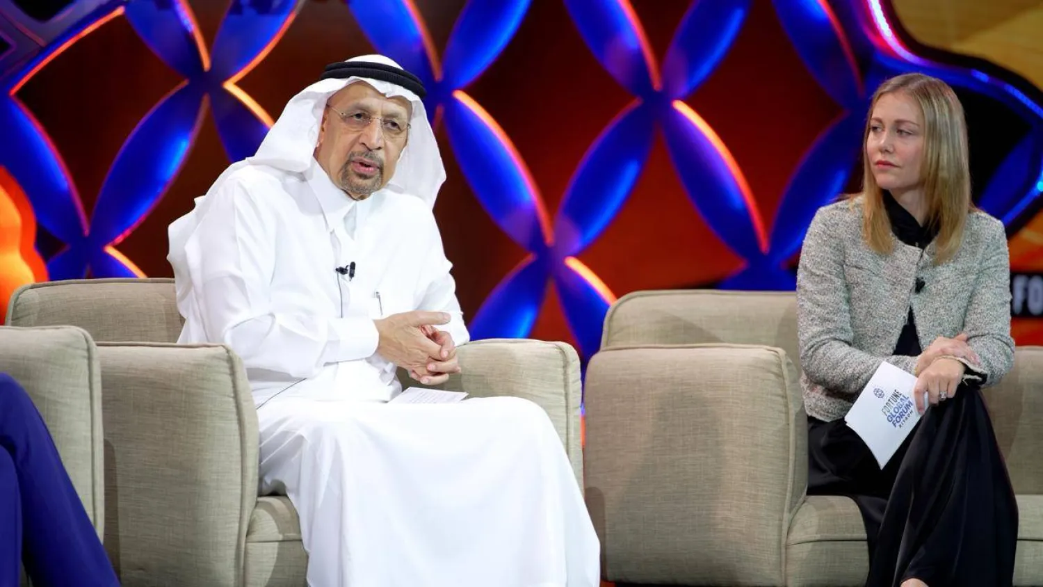 الفالح يتحدث في منتدى «فورتشن» (تصوير: تركي العقيلي)