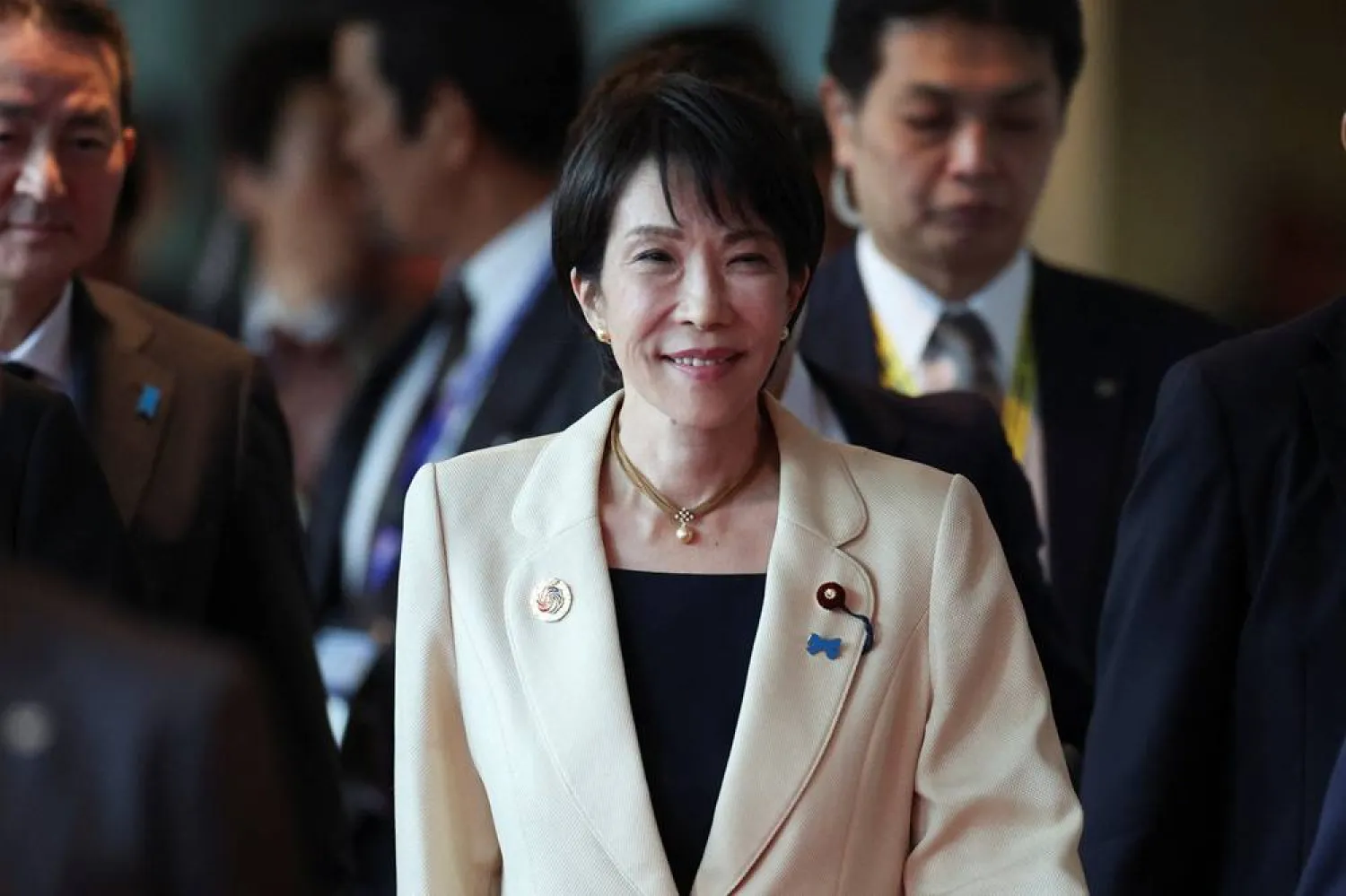  Japanese Prime Minister Sanae Takaichi walks at the venue of the 47th ASEAN Summit and Related Summits in Kuala Lumpur, Malaysia October 26, 2025. (Reuters)
