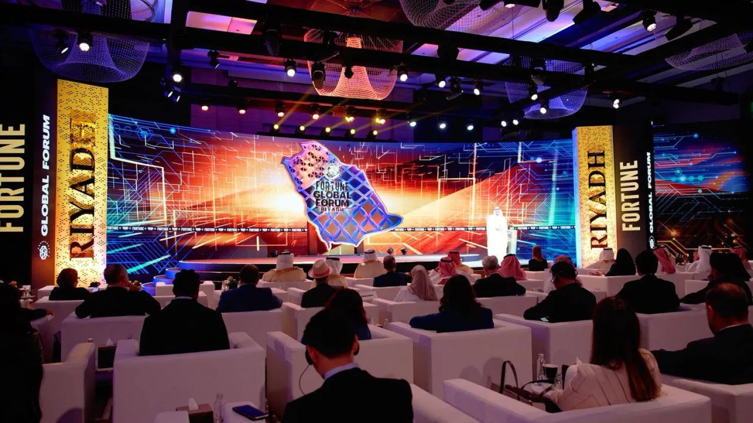 جانب من حفل انطلاق منتدى «فورتشن» العالمي 2025 (تصوير: تركي العقيلي)