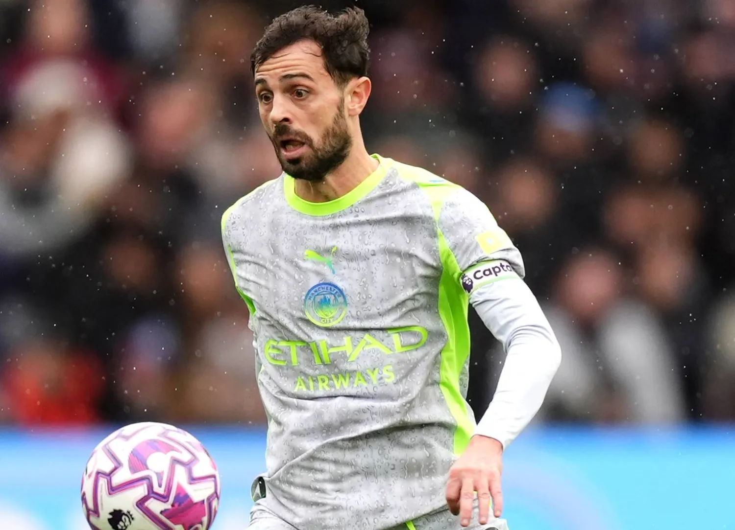 بيرناردو سيلفا قائد مان سيتي (د.ب.أ)