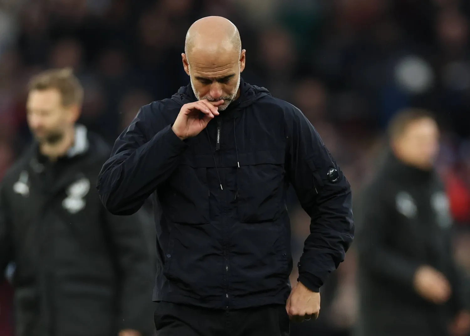 جوسيب غوارديولا المدير الفني لفريق مانشستر سيتي (إ.ب.أ)