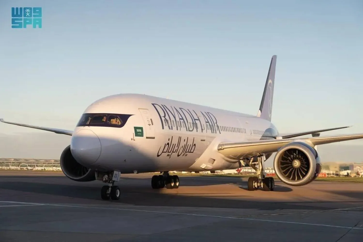 Riyadh Air operated its inaugural flight to London Heathrow Airport (LHR) on Sunday. (SPA)