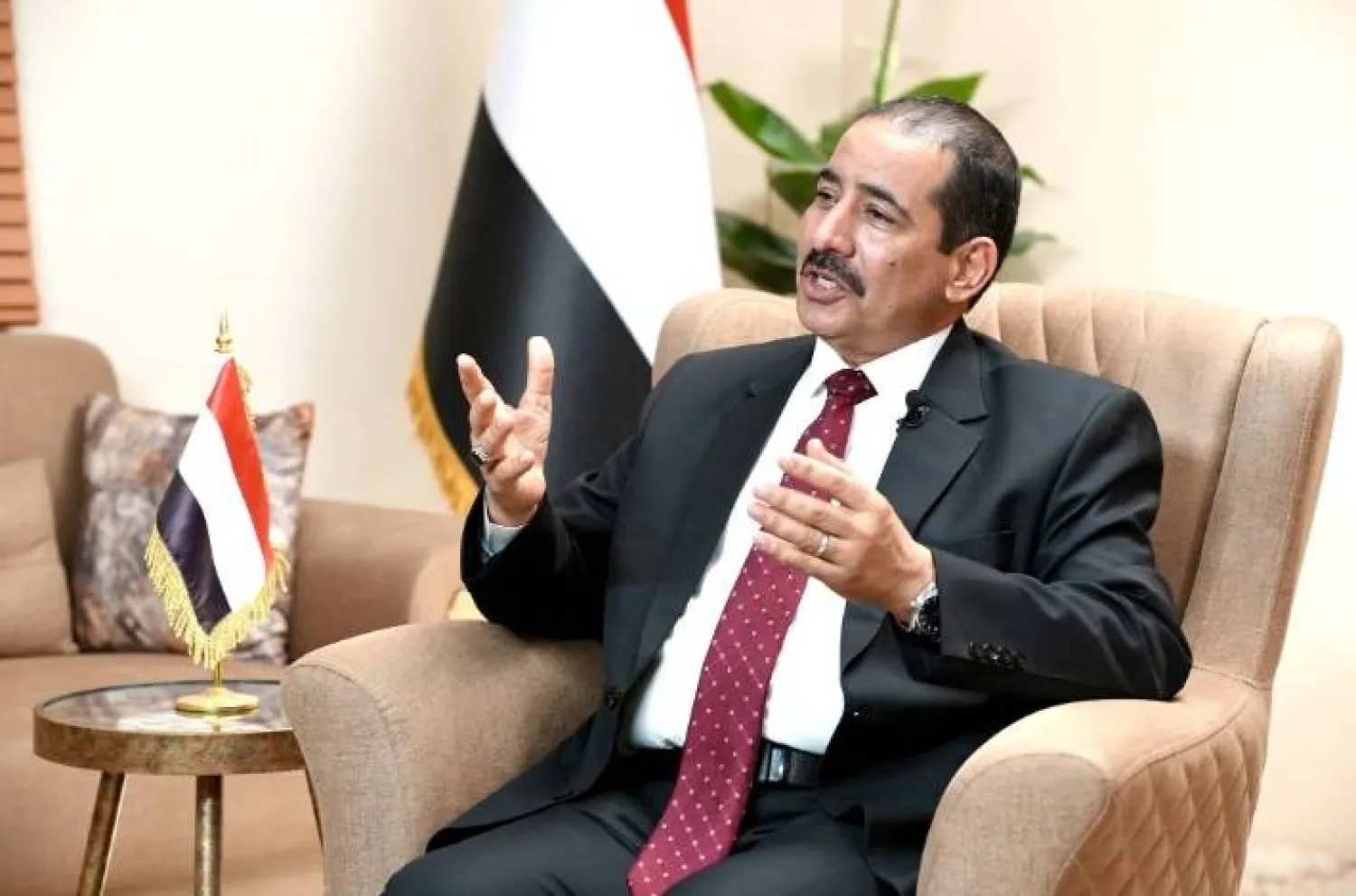 Yemeni Interior Minister Major General Ibrahim Haydan. Photo: Turky Alagili