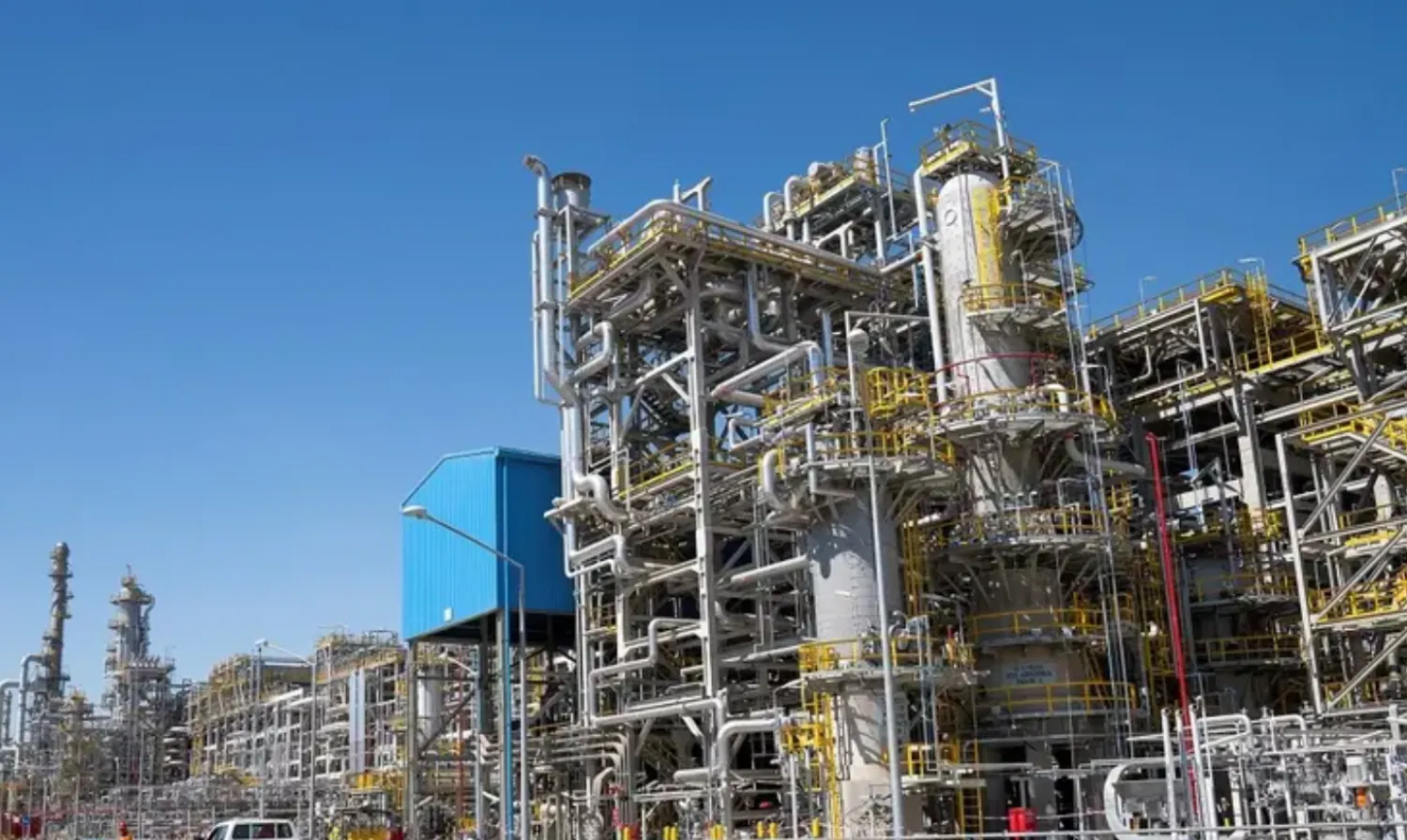 A general view of one of three Atmospheric Residue Desulphurisation units (ARDS) at the Al Zour Refiner - File/Reuters
