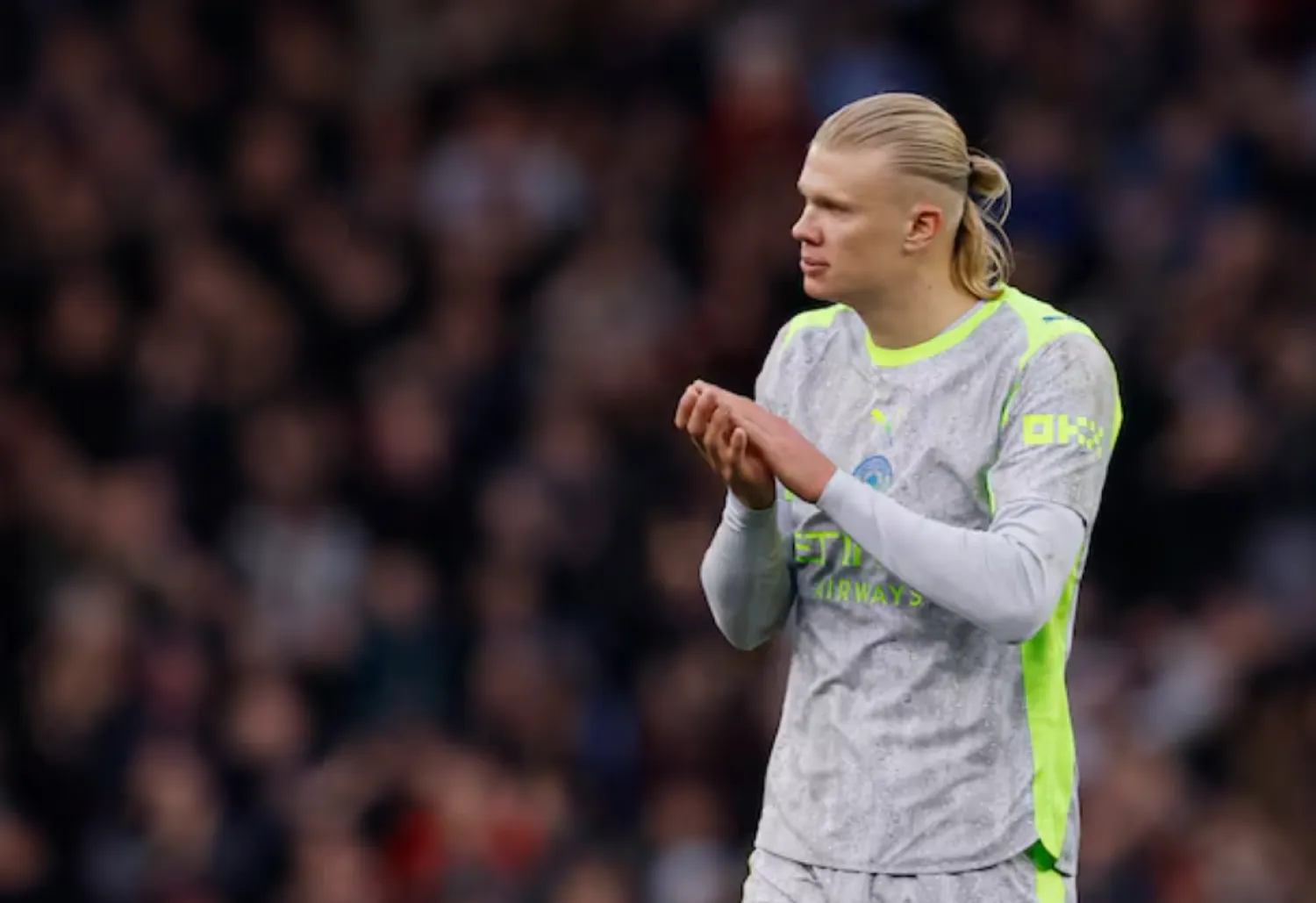 Soccer Football - Premier League - Aston Villa v Manchester City - Villa Park, Birmingham, Britain - October 26, 2025 Manchester City's Erling Haaland looks dejected after the match Action Images via Reuters/Andrew Couldridge 