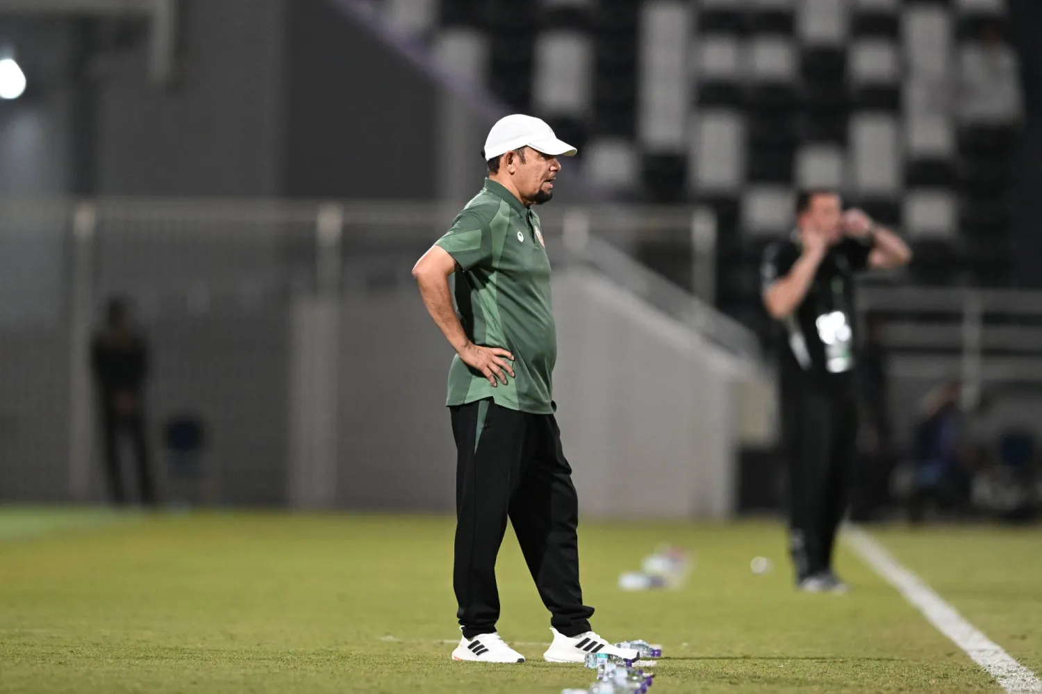 خالد القروني مدرب نادي الزلفي (تصوير: عبد الرحمن السالم) 