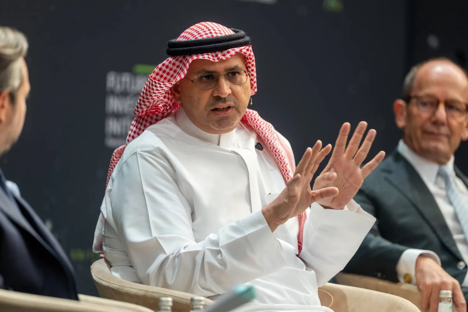 الغزاوي يتحدث في اليوم الثاني من مؤتمر «مبادرة مستقبل الاستثمار» بالرياض (الشرق الأوسط)