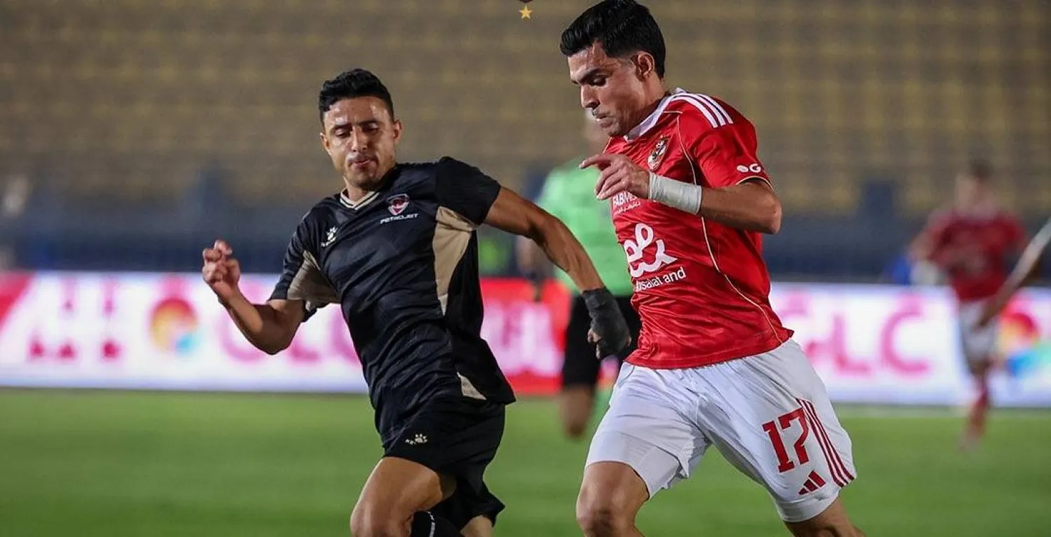 من مباراة الأهلي وبتروجت (النادي الأهلي)