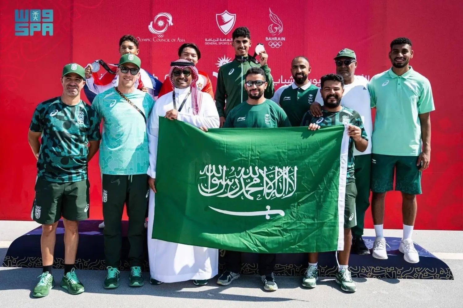 The Saudi national teams secured three bronze medals on Wednesday in the third Asian Youth Games. (SPA)