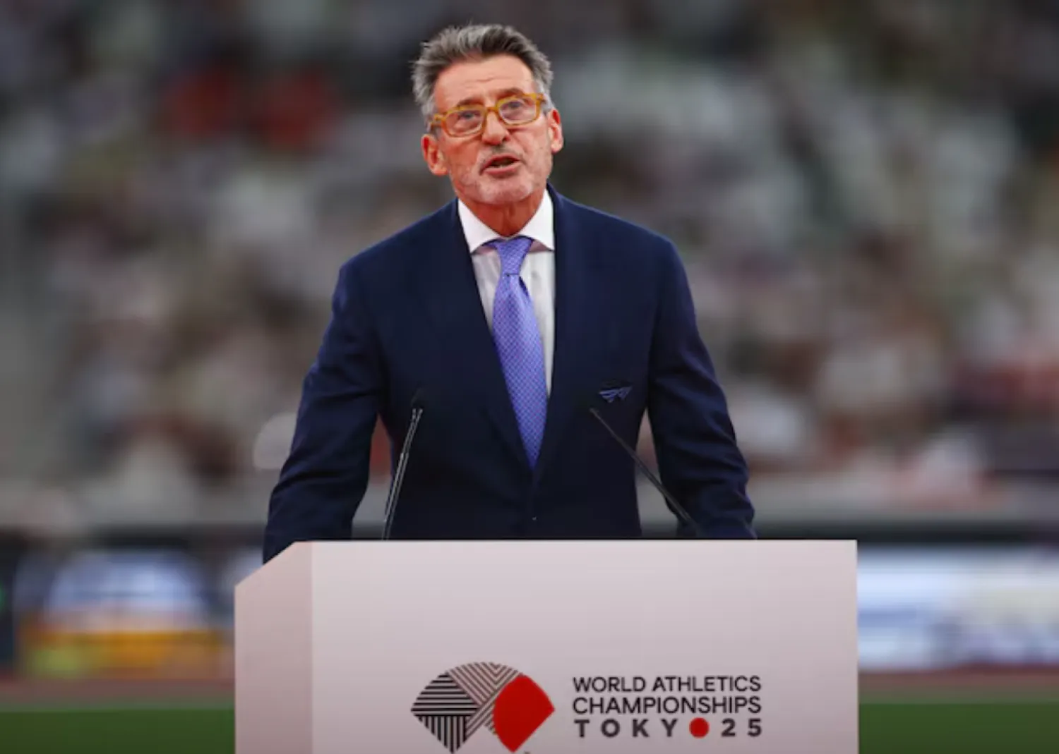 World Athletics Championships Tokyo 2025 - Opening Ceremony - Medal Ceremony - Japan National Stadium, Tokyo, Japan - September 13, 2025 World Athletics President Sebastian Coe ahead of the evening events REUTERS