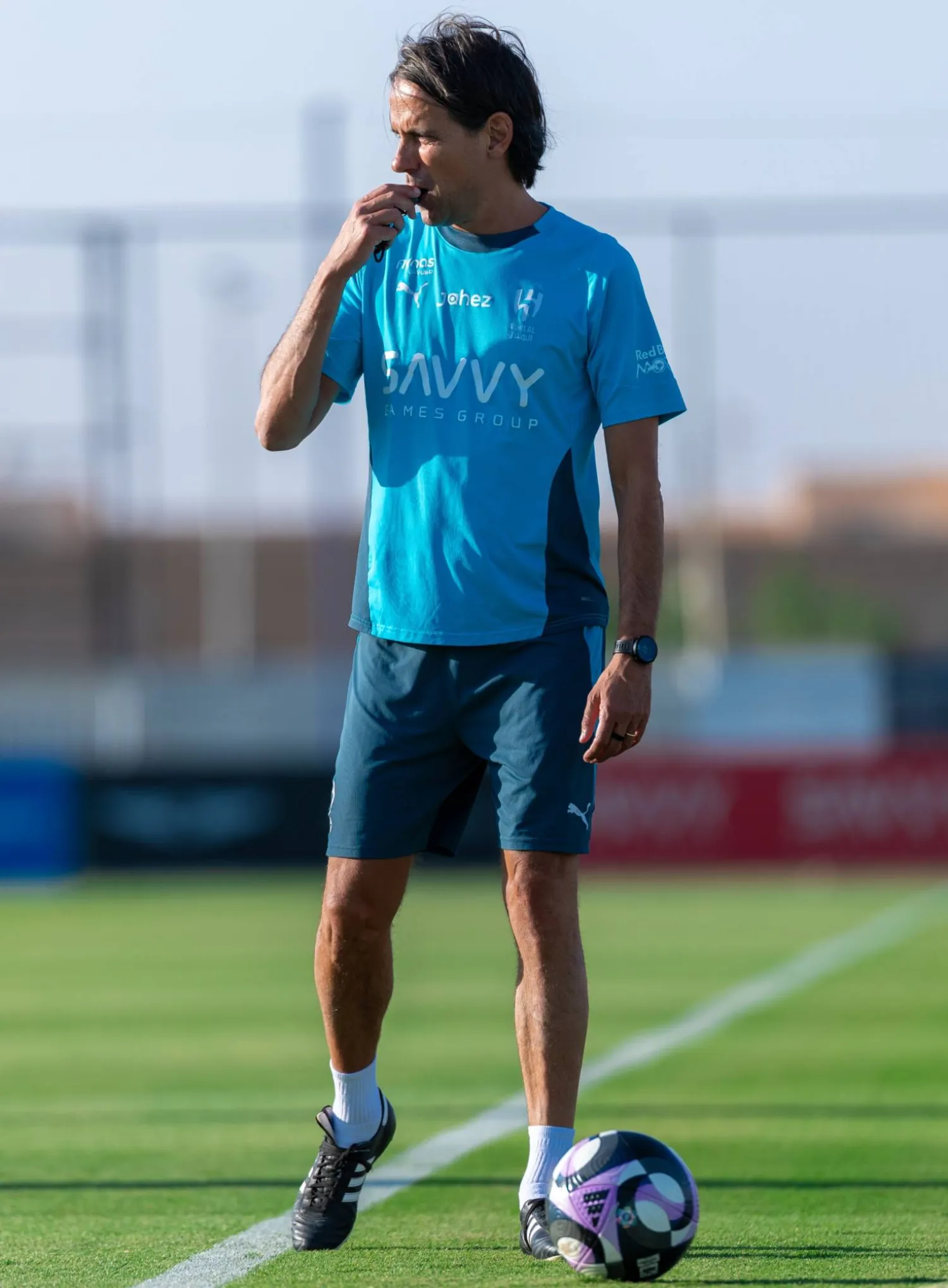 إنزاغي مدرب الهلال في مهمة معقدة أمام الشباب (موقع النادي)