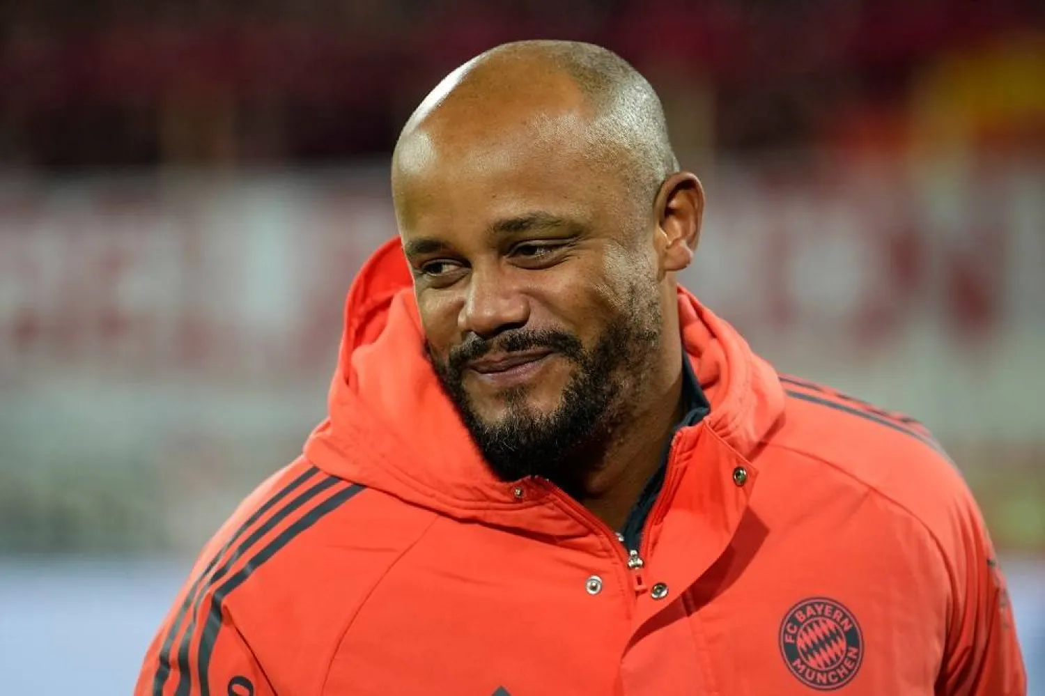 Bayern's head coach Vincent Kompany arrives for an interview before the German soccer cup match between Cologne and FC Bayern Munich in Cologne, Wednesday, Oct. 29, 2025. (AP)