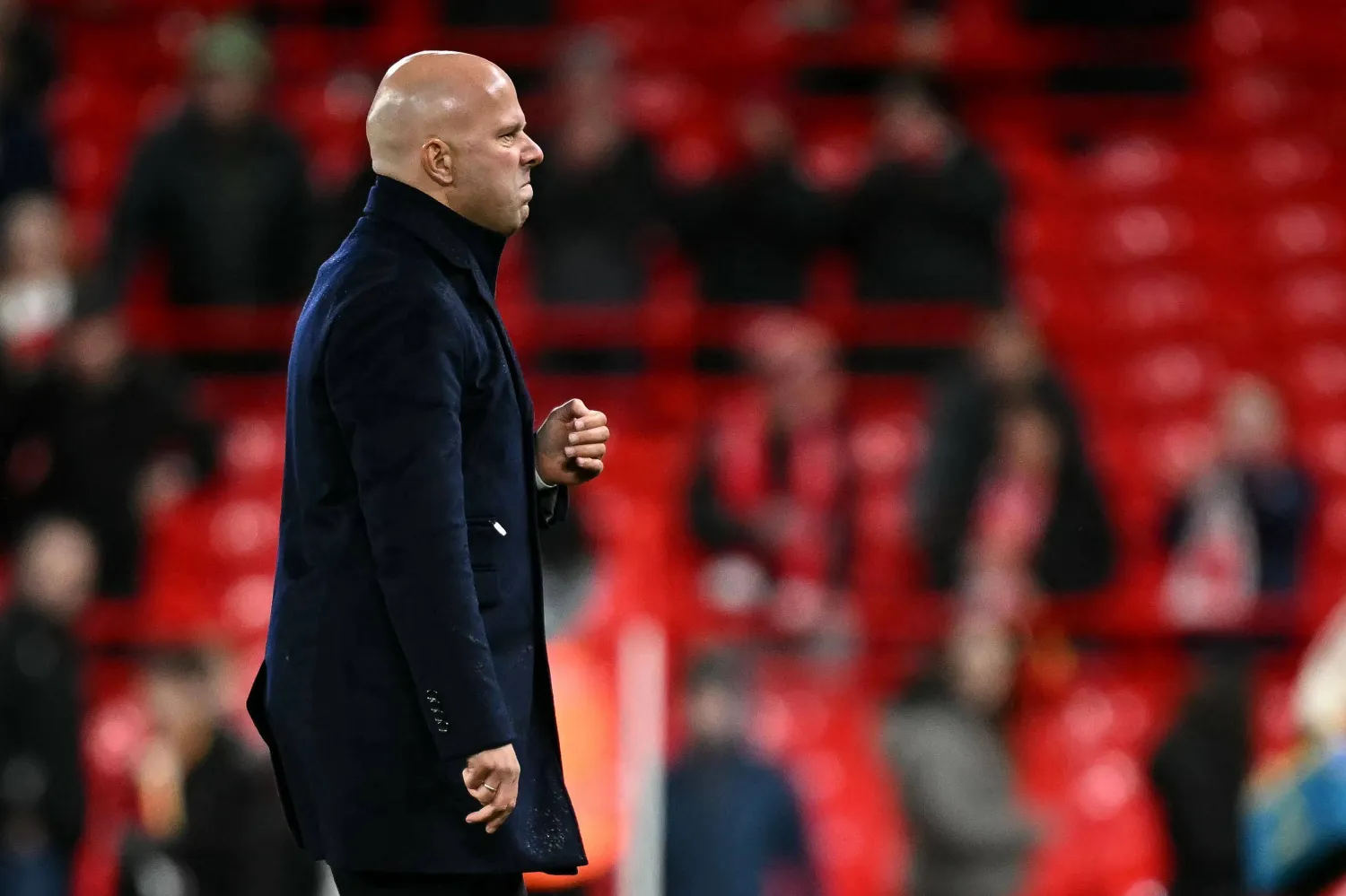 أرني سلوت المدير الفني لفريق ليفربول (أ.ف.ب)