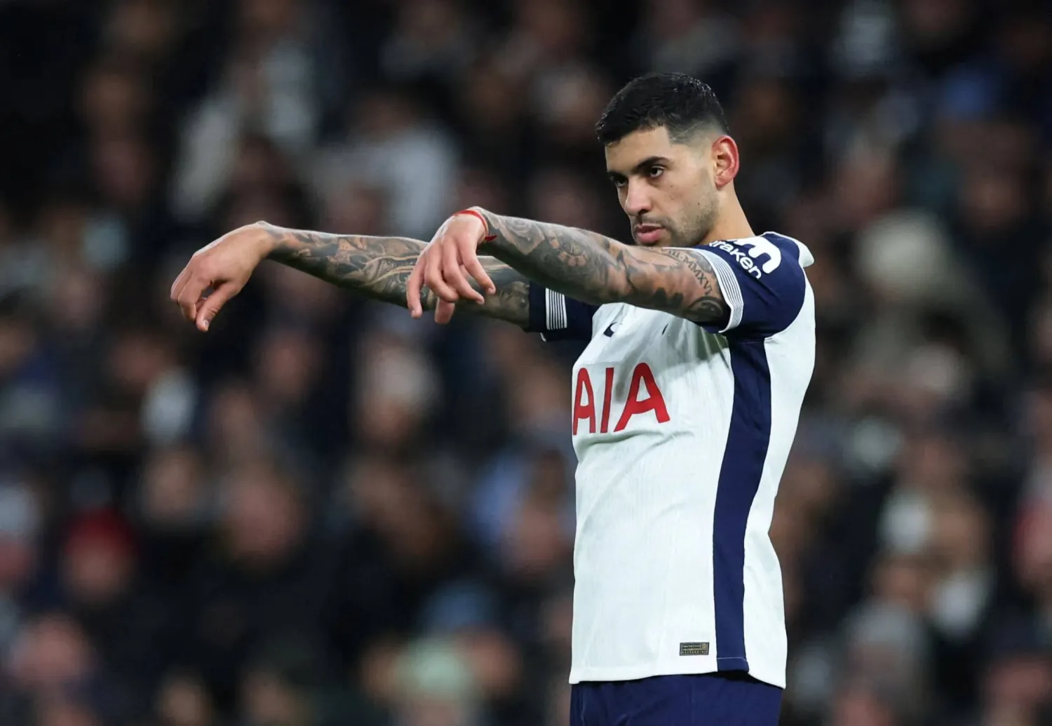 كريستيان روميرو لاعب توتنهام هوتسبير (رويترز)