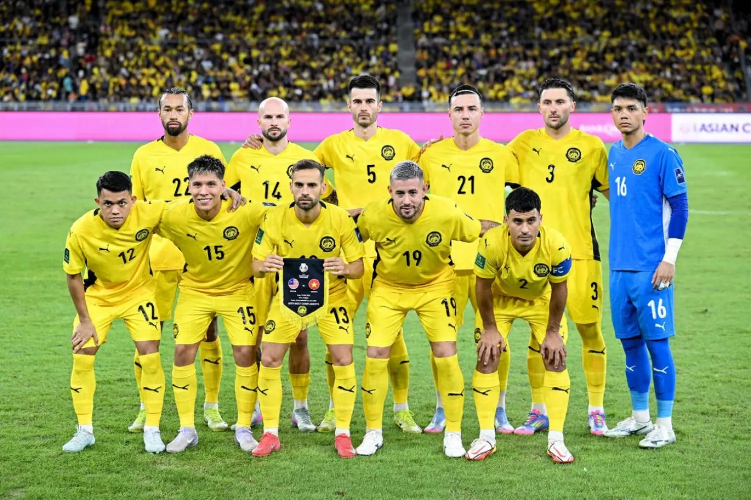 Vietnam'a karşı Malezya milli takımı kadrosunda oynayan 7 oyuncu da bir yıllığına futboldan men edilmişti (AFP)