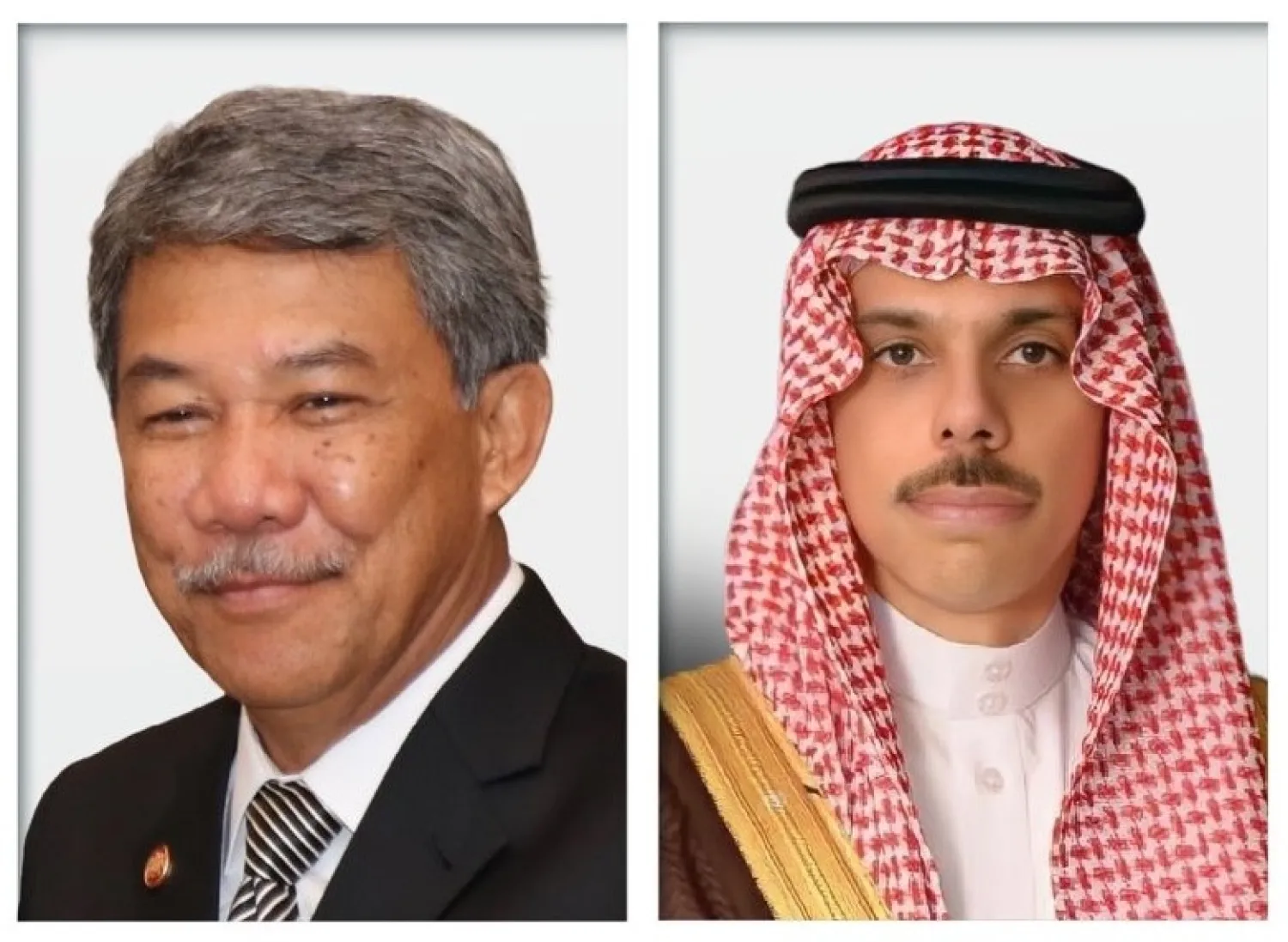 الأمير فيصل بن فرحان والوزير محمد حسن (الخارجية السعودية)