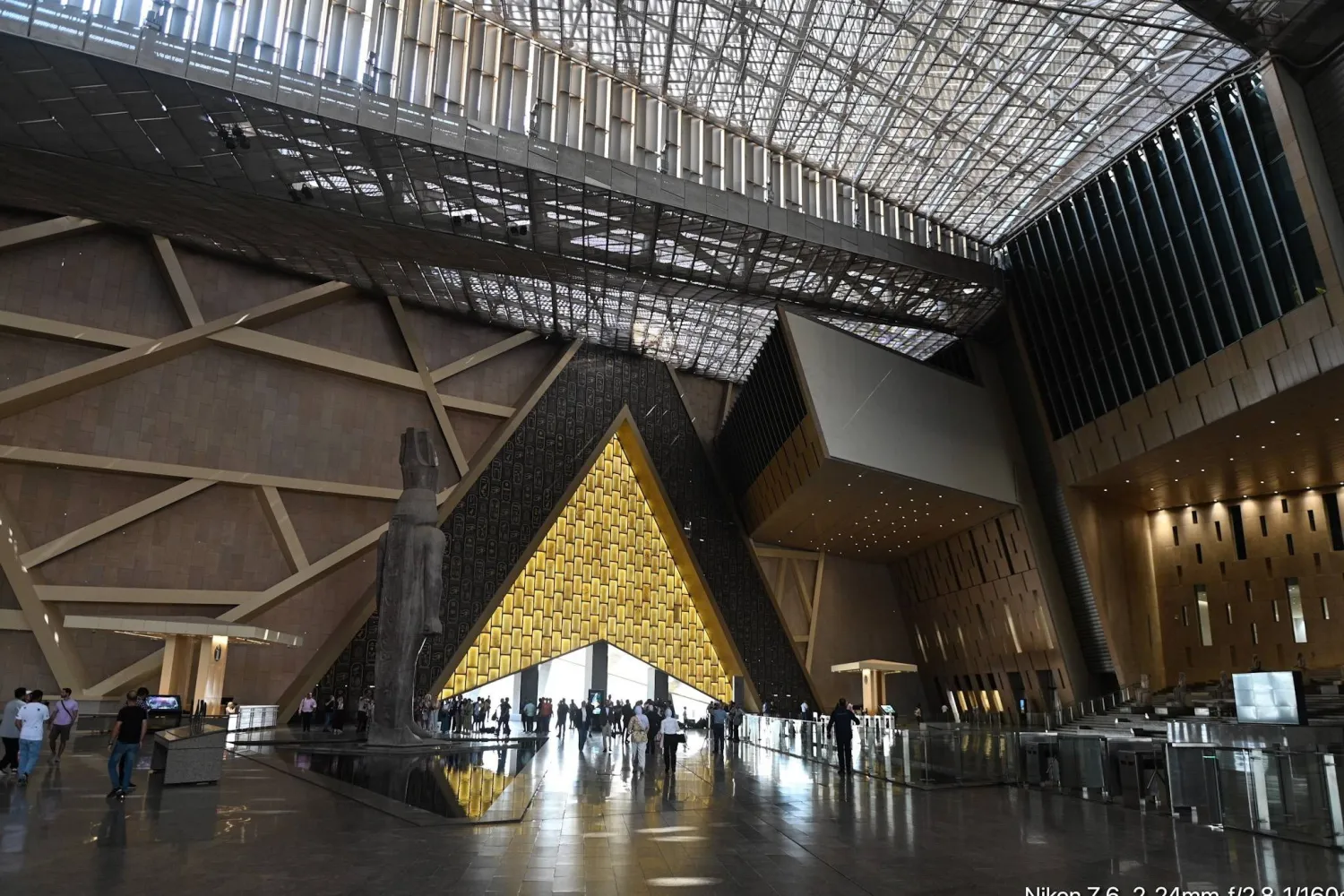 (FILE) - A view of the Grand Egyptian Museum during partial trial operation in Giza, Egypt, 15 October 2024 (reissued 31 October 2025). EPA/MOHAMED HOSSAM

