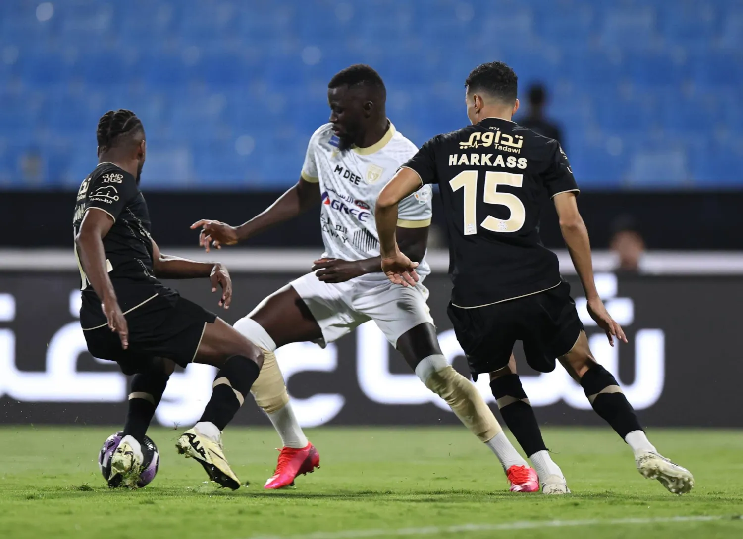 بارو خلال مباراة فريقه أمام ضمك (تصوير: سعد العنزي)