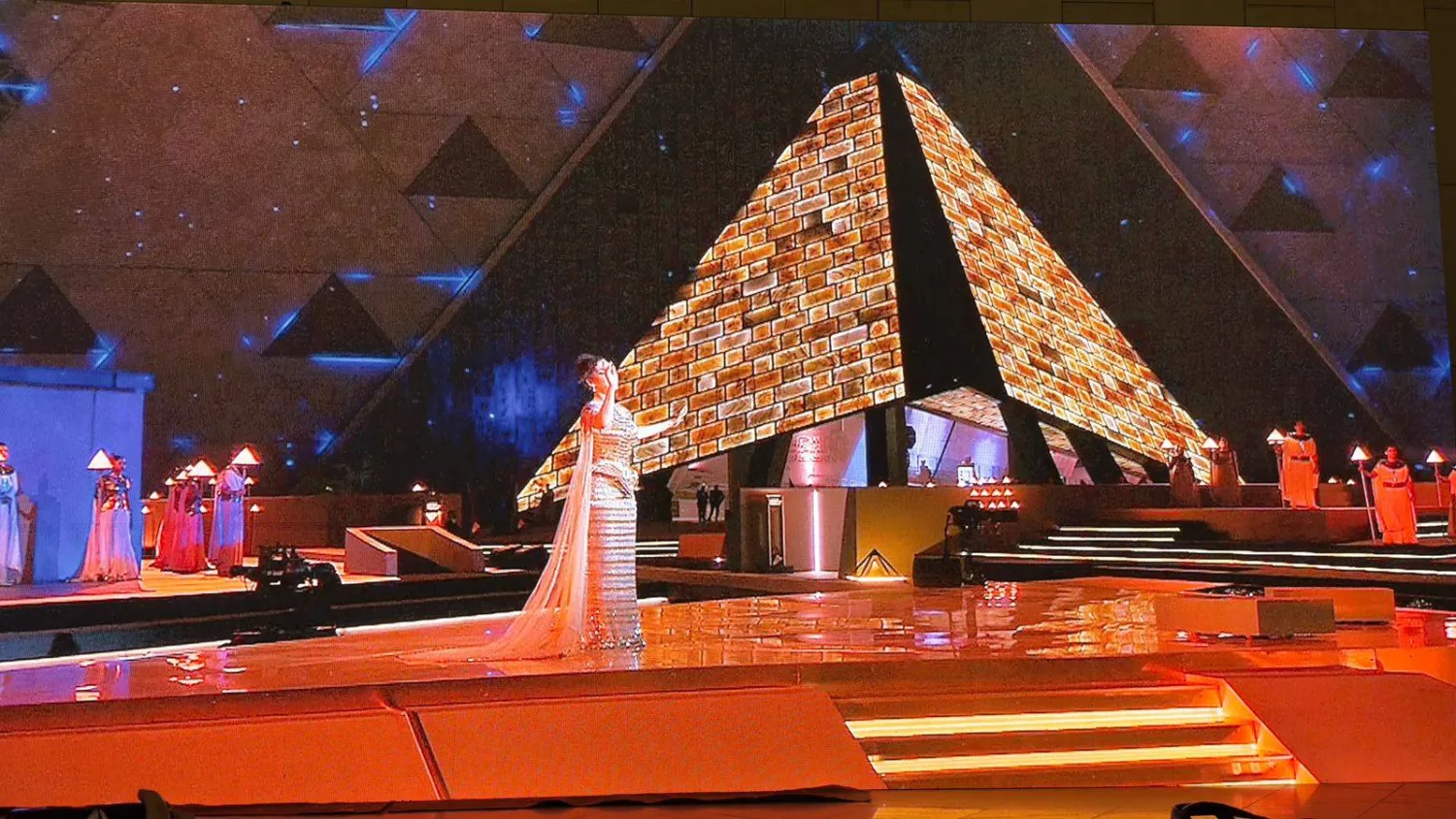 جانب من حفل افتتاح المتحف الكبير بمصر (من فيديو حفل الافتتاح)