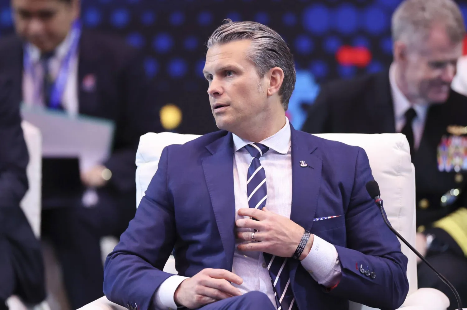 US Defense Secretary Pete Hegseth attends the Association of Southeast Asian Nations (ASEAN) - United States Defence Ministers Hi-Tea as part of the ASEAN Defense Ministers' Meeting in Kuala Lumpur, Malaysia, 01 November 2025  EPA/HASNOOR HUSSAIN / POOL