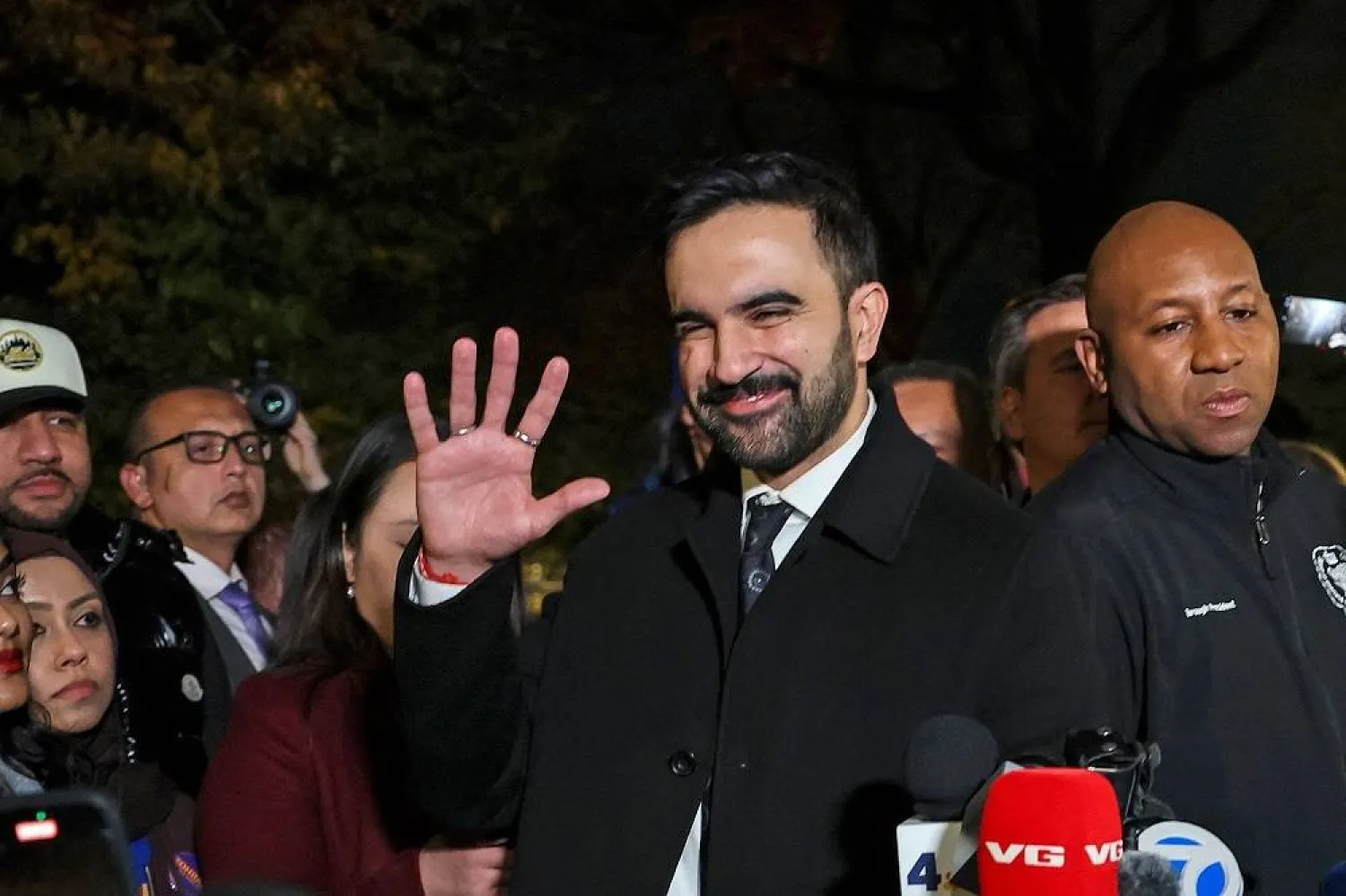 Democratic New York City mayoral candidate Zohran Mamdani speaks during a campaign event in New York on November 3, 2025. (AFP)