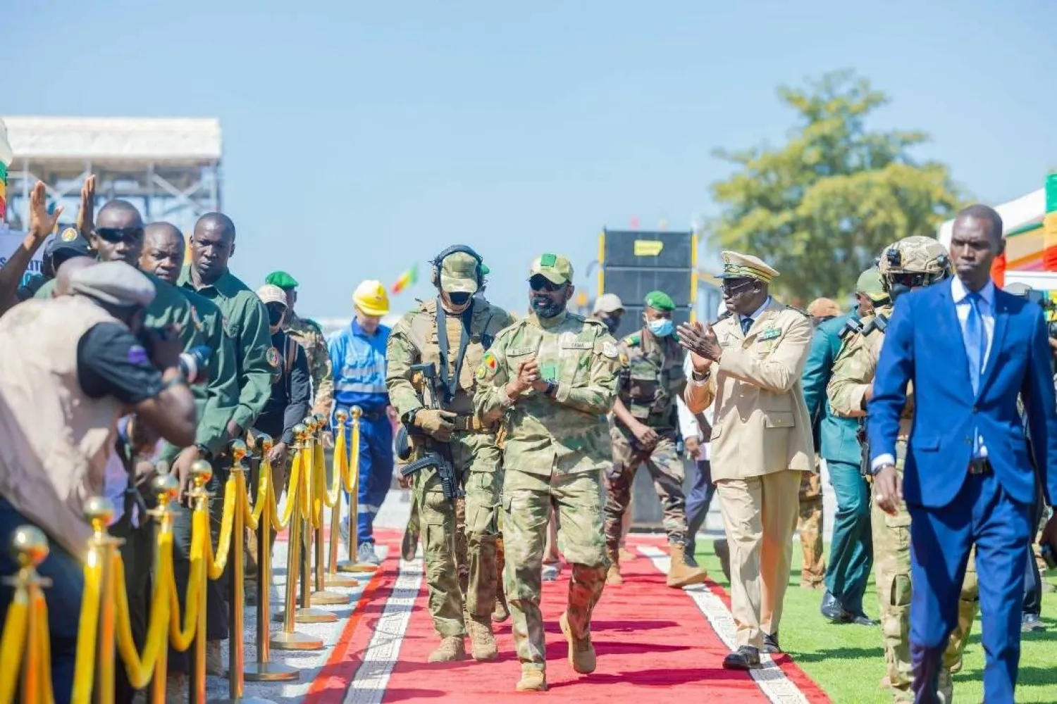 الرئيس الانتقالي لدولة مالي خلال تدشين مشروع الاثنين (رئاسة مالي)