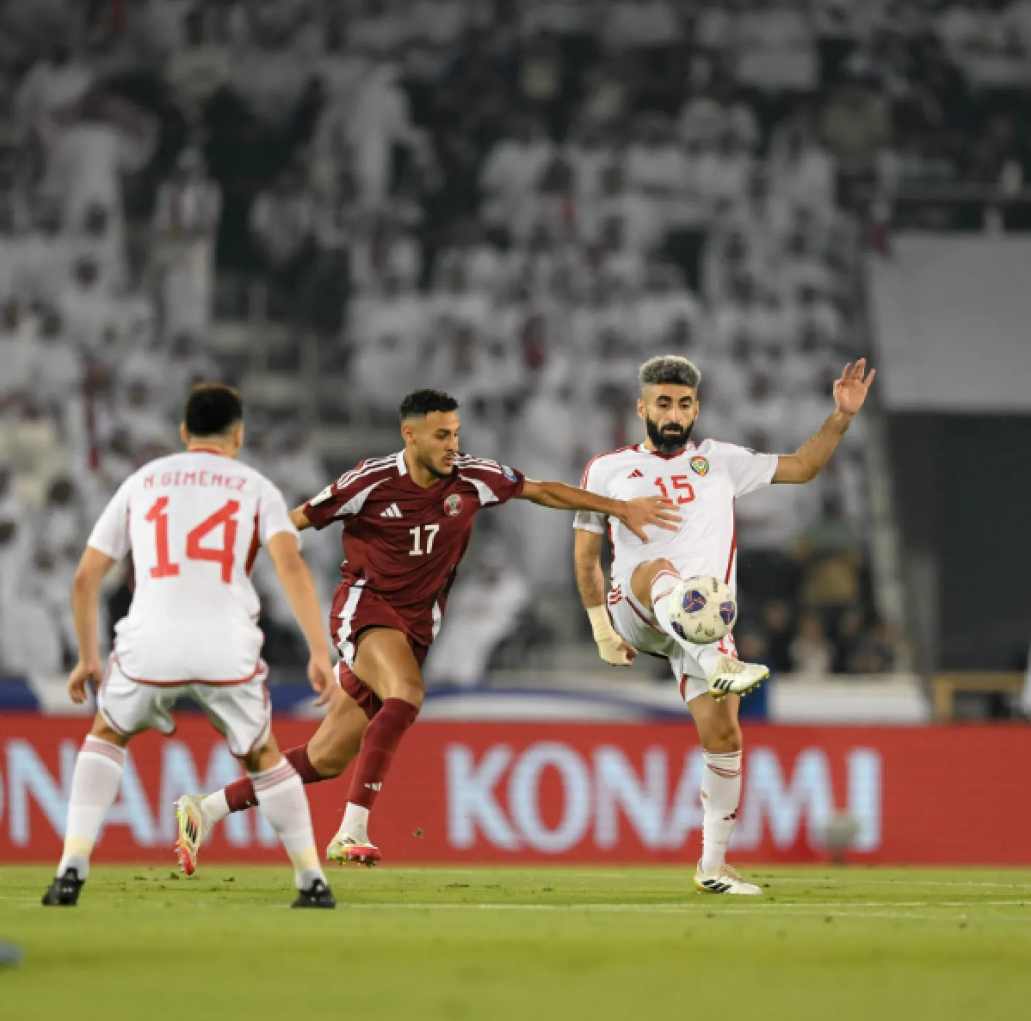 من مواجهة الإمارات الأخيرة مع قطر في «الملحق» (منتخب الإمارات)