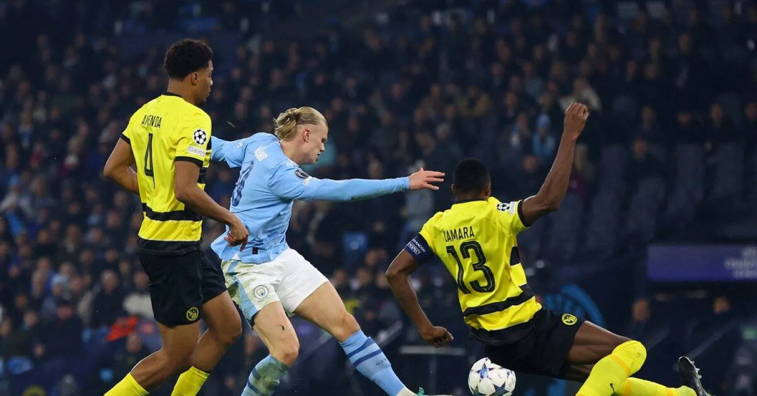 مانشستر سيتي وبوروسيا دورتموند (رويترز).