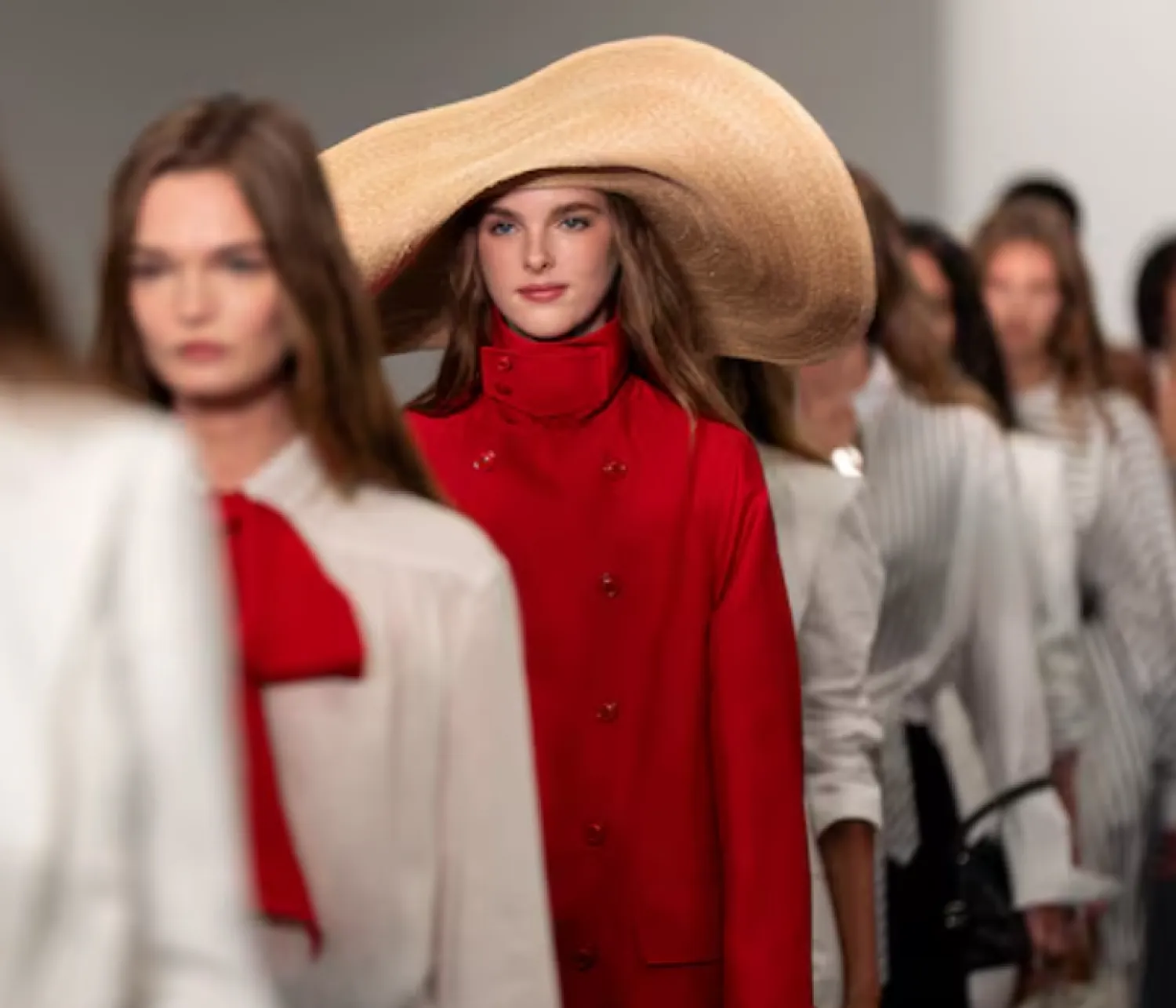 Models present creations from the Ralph Lauren Spring 2026 collection during New York Fashion Week in New York City, US, September 10, 2025. REUTERS/Angelina Katsanis
