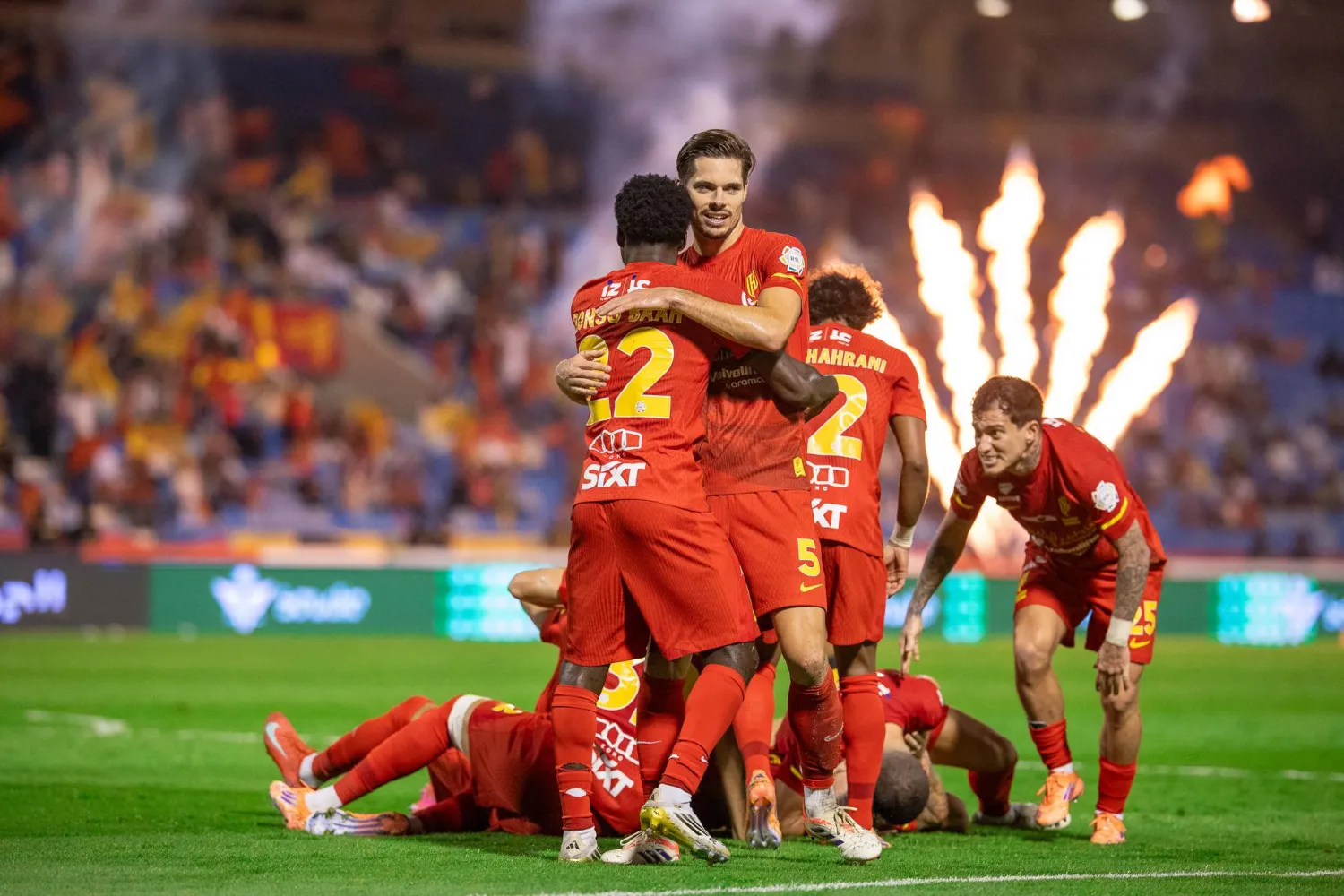 أمطر القادسية شباك الخلود برباعية (تصوير: عيسى الدبيسي) 