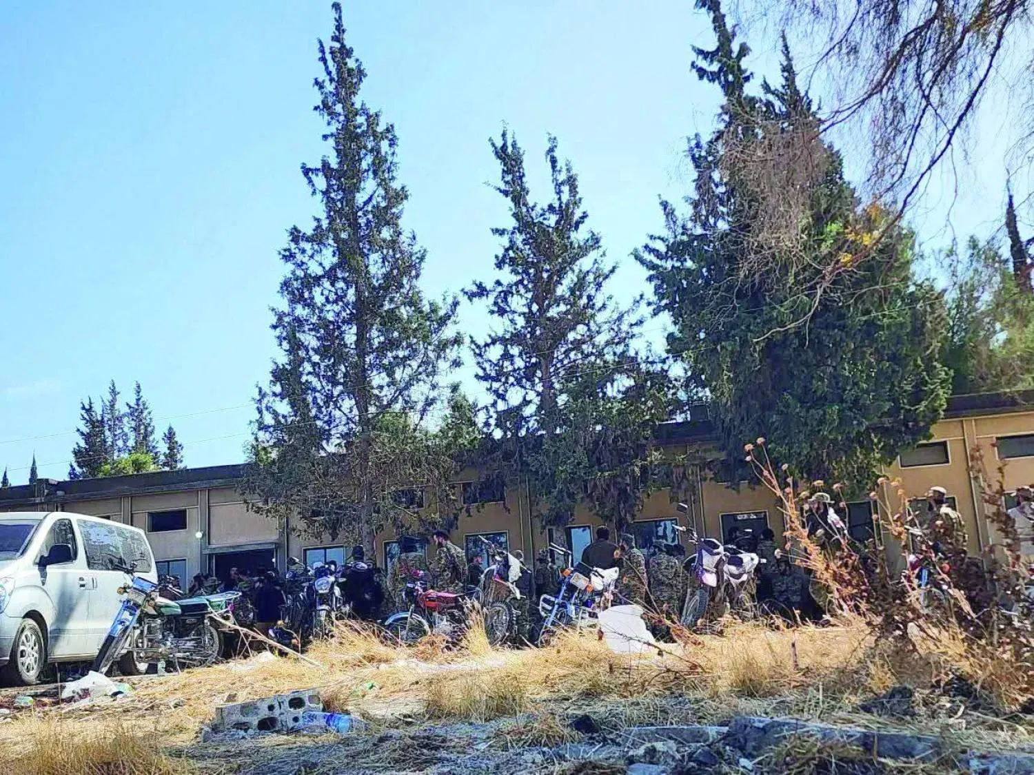 A circulated image shows the Ghuraba camp in Harem in Idlib’s countryside