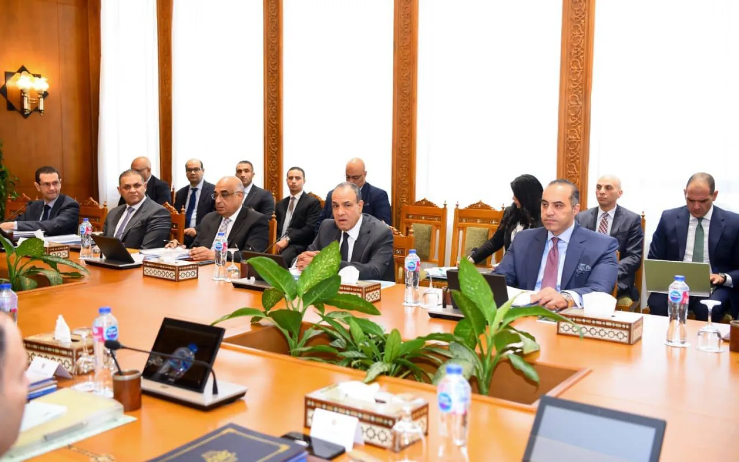 جانب من اجتماع «اللجنة الدائمة لحقوق الإنسان» بمصر الشهر الماضي (الخارجية المصرية)