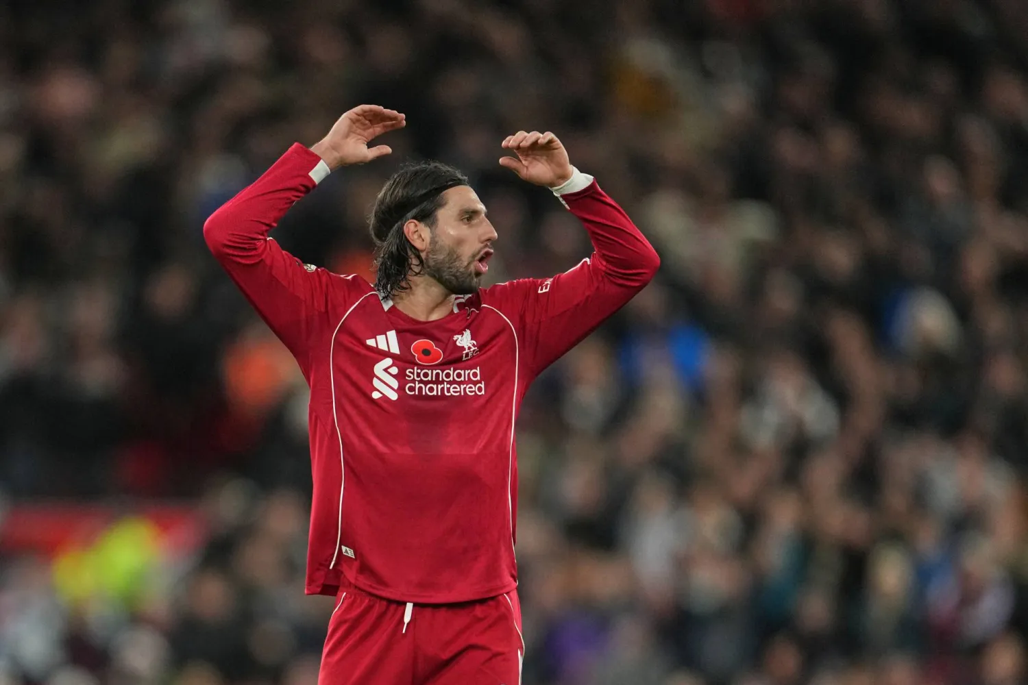 لاعب وسط ليفربول دومينيك سوبوسلاي (أ.ب)