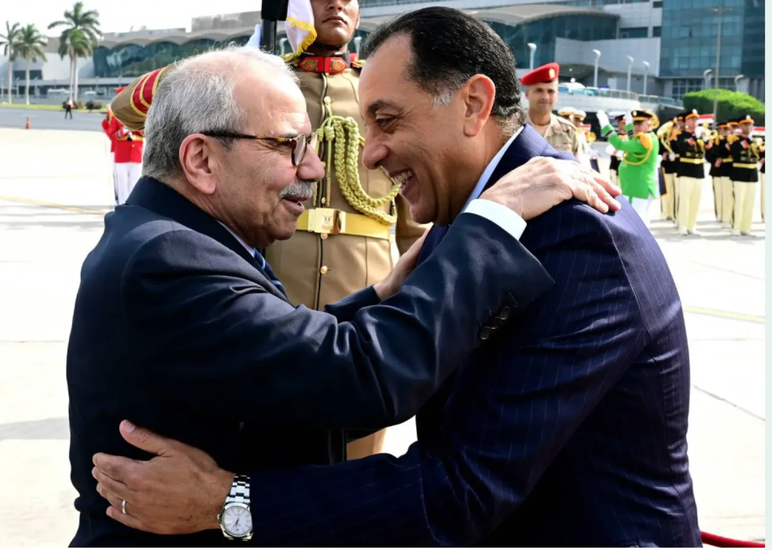 رئيس الوزراء المصري مصطفى مدبولي خلال لقاء نظيره اللبناني نواف سلام في القاهرة مطلع نوفمبر الحالي (مجلس الوزراء المصري)