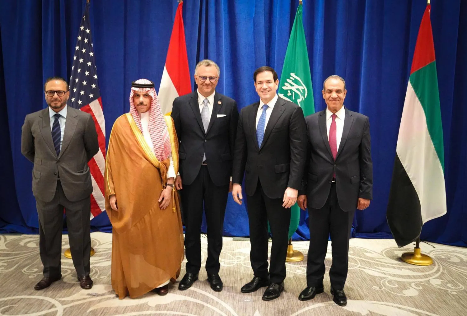 جانب من اجتماع سابق لـ«الرباعية» في نيويورك (الخارجية المصرية)