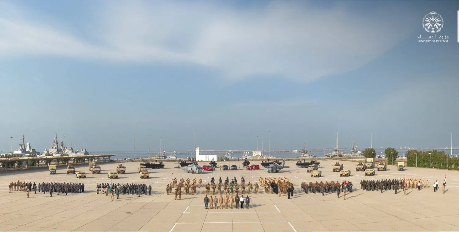 The Red Wave 8 drill kicked off at the King Faisal Naval Base on Sunday. (Saudi Defense Ministry)