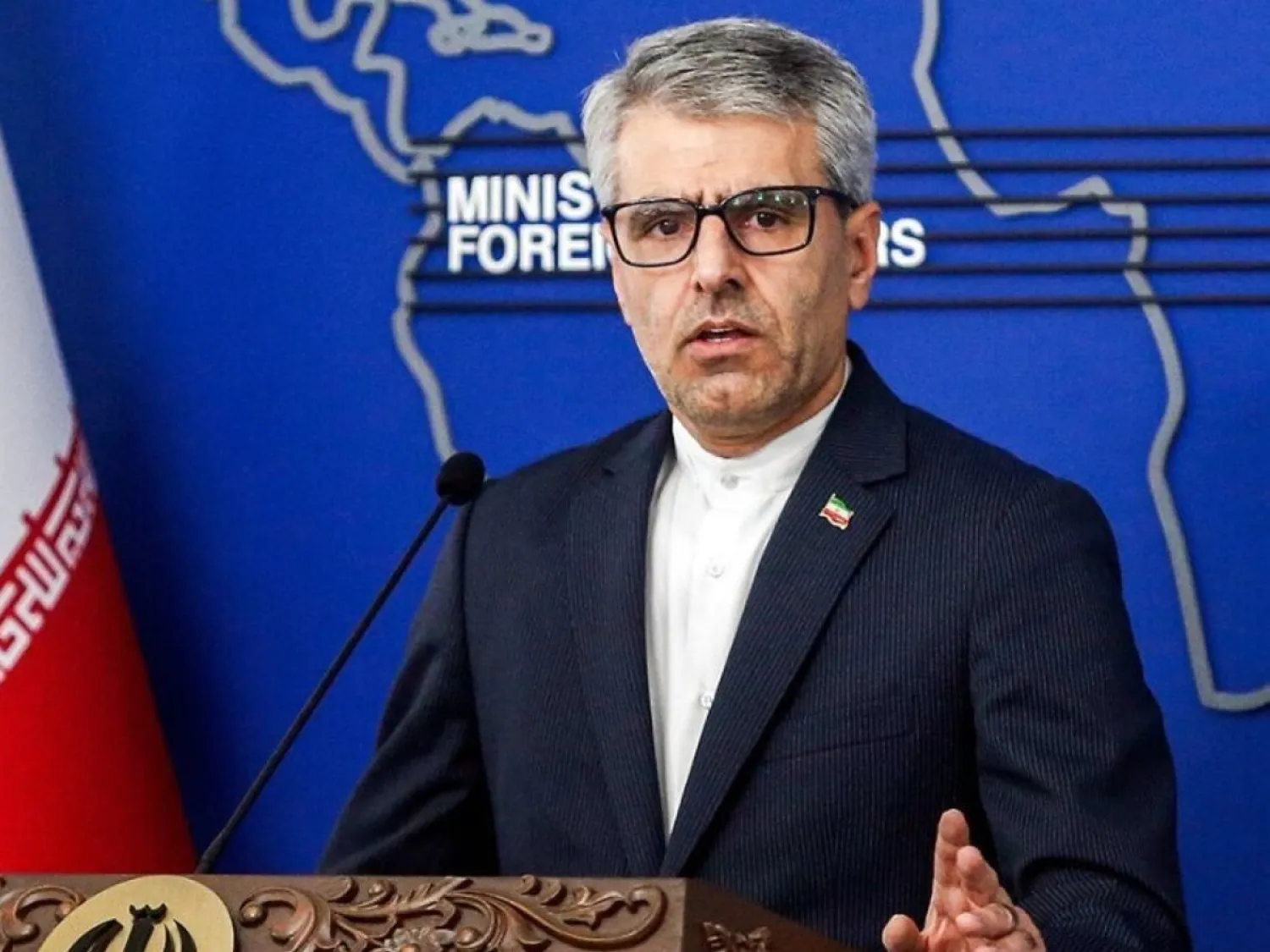 الناطق باسم وزارة الخارجية الإيرانية إسماعيل بقائي (وكالة الأنباء الإيرانية)