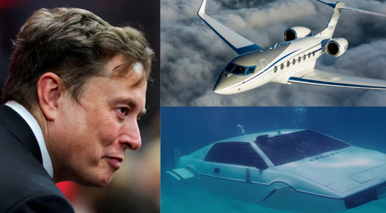 إيلون ماسك... يعيش في بيت صغير وينفق الكثير على السيارات والطائرات الخاصة (رويترز – يوتيوب – شركة «غلف ستريم»)
