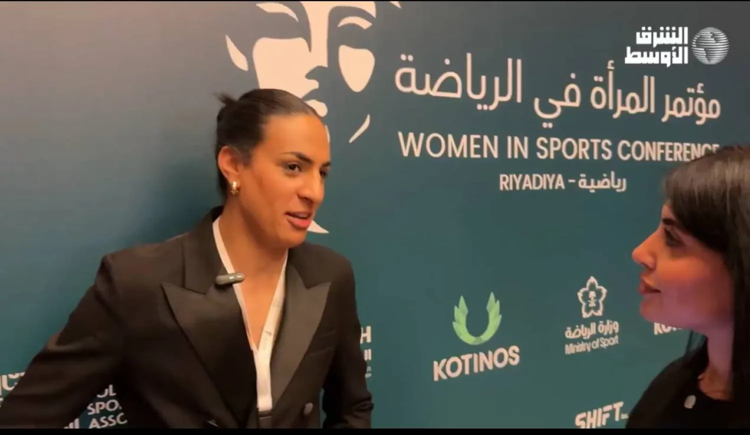 إيمان خليف في حديثها لـ«الشرق الأوسط» (الشرق الأوسط) 