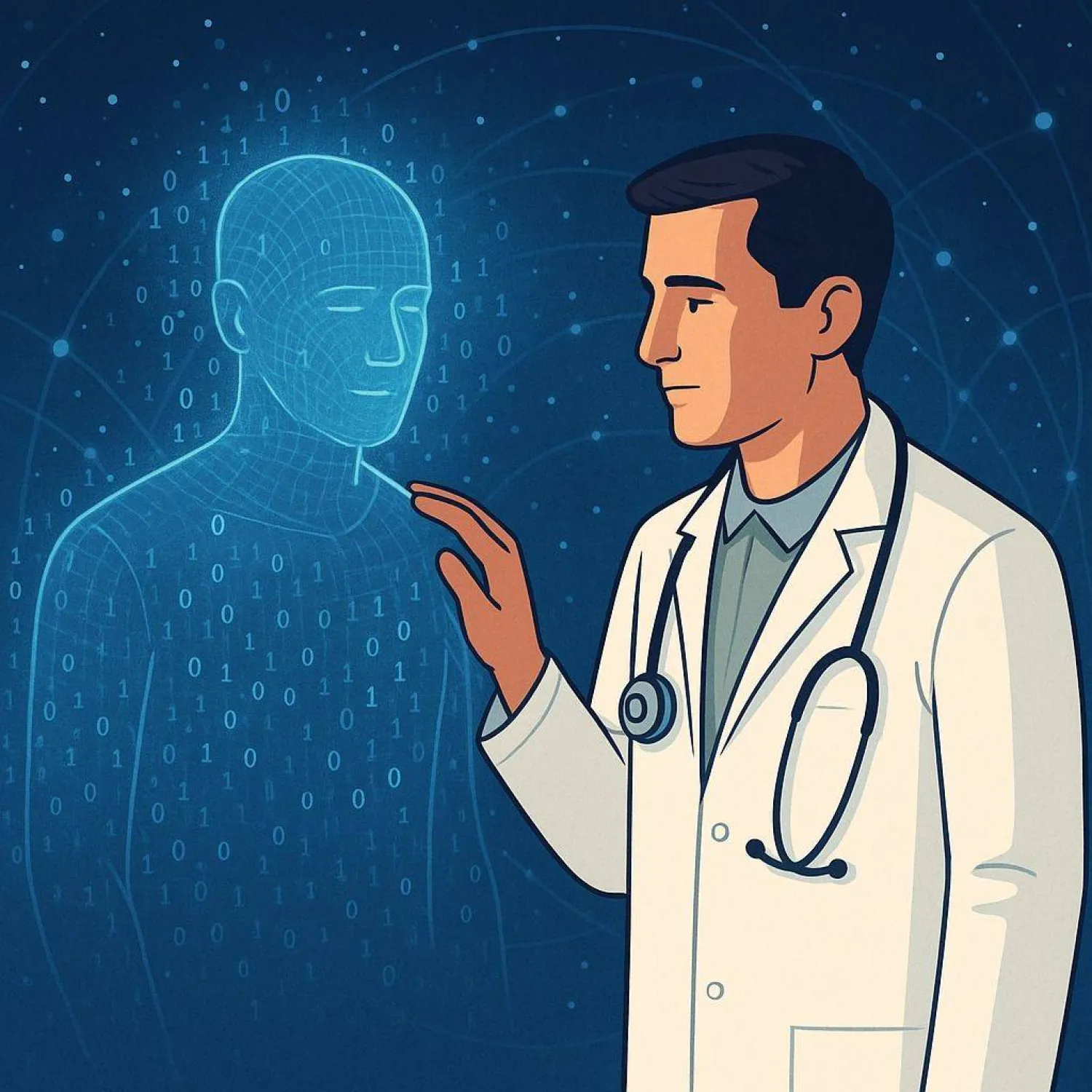 بين الجسد الرقمي والطبيب الواقعي يولد حوارٌ جديد بين الرحمة والذكاء
في العيادة الكمّية