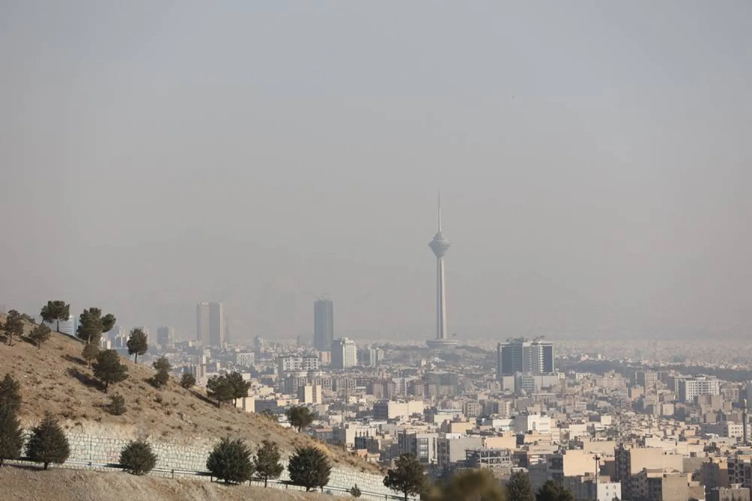  A general view of Milad Tower in Tehran, Iran, November 11, 2025. Majid Asgaripour/WANA (West Asia News Agency) via Reuters