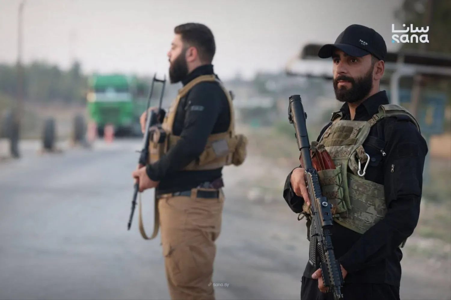 عنصران من وحدات الأمن الداخلي السورية (أرشيفية - الداخلية السورية)