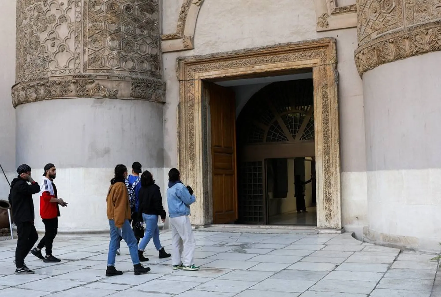 People visit the National Museum of Damascus after it reopened, a month after the ousting of Syrian President Bashar al-Assad, in Damascus, Syria, January 9, 2025. (Reuters)