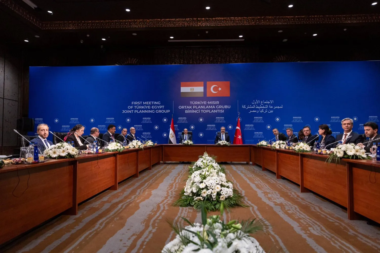 أول اجتماع لمجموعة العمل التركية المصرية المشتركة في أنقرة يوم 12 نوفمبر (الخارجية التركية)