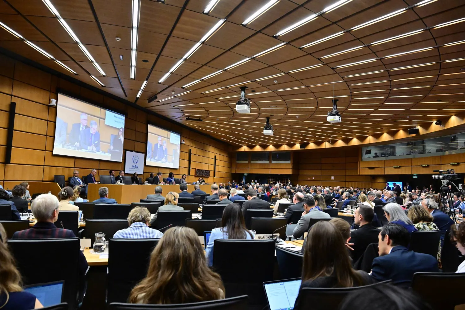 صورة نشرتها الوكالة الدولية للطاقة الذرية من جلسة سابقة لمجلس المحافظين في فيينا 