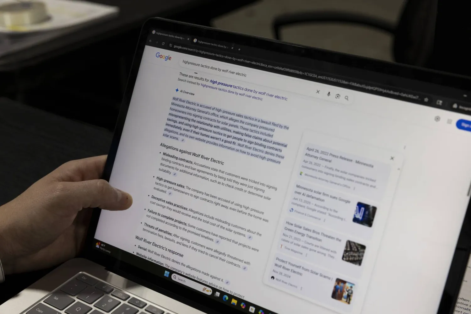 «جيمناي» ساهم في التشهير ضد شركة «وولف ريفر إلكتريك«