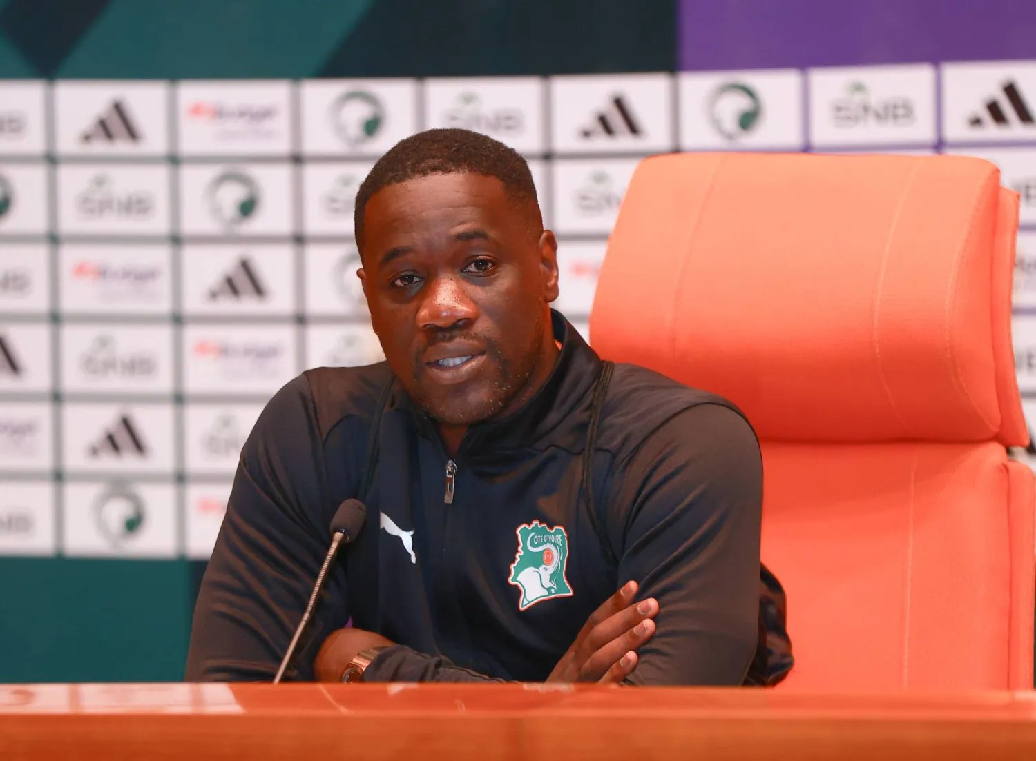 إيمرسي فاي مدرب منتخب كوت ديفوار (تصوير: عدنان مهدلي) 