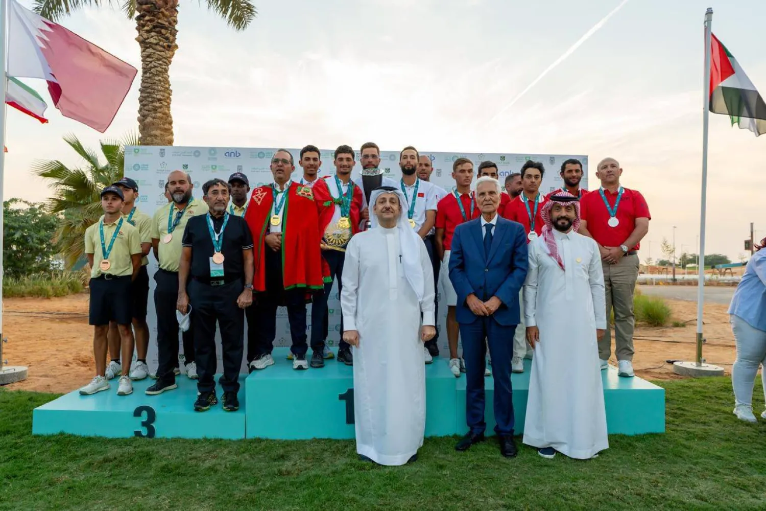 جانب من تتويج الأبطال (الشرق الأوسط)